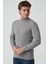 Águeda 1284 Slim Fit Yarım Balıkçı Triko Gri 2