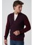 Abrantes K491 Slim Fit Fermuarlı Triko Hırka K.bordo 2