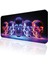 90X40 Bright Skull Xxl Büyük Boy Ilyuka MP209040 Gaming Mousepad Dikişli Kenar Kaymaz Taban 90X40CM 1