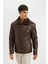 Slim Fit Dar Kesim Suni Kürk Astarlı Fermuarlı Suni Deri Mont C5636AX24WN 1