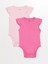 Bisiklet Yaka Basic Kız Bebek Çıtçıtlı Body 2'li 1