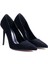 Nazoo Siyah Süet Sivri Burun Stiletto 2