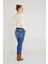 Hamile Skinny Jean Likralı Denim Pantolon Koyu Mavi 1073 2