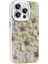- Apple iPhone 14 Pro Max - Kılıf Çiçek Desenli Parlak Taşlı Sert Silikon Garden Kapak - Colorful 8
