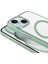 - Apple iPhone 15 - Kılıf Wireless Şarj Özellikli Sert PC Mat Riksos Magsafe Kapak - Gri 8