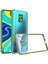 - Xiaomi Redmi Note 9S - Kılıf ​​Arkası Şeffaf Sert Kaff Kapak - Koyu Yeşil 6