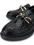 Kadın Vegan Siyah Kroko Loafer Ayakkabı 817 01 Bn Ayk SK24-25 Sıyah Kroko 3