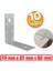 Mobilya Dolap Duvar Sabitleme 10 Adet Metal Köşebent 40X80X80 mm Bağlantı Aparatı L Demiri Gönye 1
