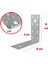Mobilya Dolap Duvar Sabitleme 10 Adet Metal Köşebent 40X80X80 mm Bağlantı Aparatı L Demiri Gönye 2