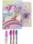 Unicorn Jel Kalem + Günlük Defter Seti 1