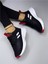 Kadın Bağcıklı Spor Sneaker-Siyah-Beyaz-Kırmızı 1