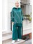 Yasemen Tunik Pantolon Triko Takım 1263 - Petrol Yeşili 4