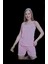 Pembe Beyaz Çizgili Askılı Şortlu Pijama Takımı 2