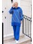 Yasemen Tunik Pantolon Triko Takım 1263 - Saks Mavisi 1