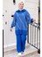 Yasemen Tunik Pantolon Triko Takım 1263 - Saks Mavisi 5