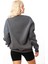 Krem-Gri Kız Baskılı Kadın Oversize 3 Iplik Şardonlu Bisiklet Yaka Sweatshirt Hoodie 2