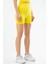 Sarı Slim Fit Yüksek Bel Toparlayıcı Seamless Kadın Tayt SSE0001 3