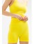 Sarı Slim Fit Yüksek Bel Toparlayıcı Seamless Kadın Tayt SSE0001 5