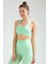Yeşil Slim Fit Açık Yaka Seamless Kadın Sporcu Sütyeni Bra SSF0003 2