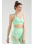 Yeşil Slim Fit Açık Yaka Seamless Kadın Sporcu Sütyeni Bra SSF0003 3