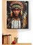 Sayılarla Boyama Seti Kasnaklı Kızılderili Kız 50 x 65 cm 1
