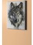 Sayılarla Boyama Seti Çerçeveli Kasnaklı Gri Kurt 60 x 75 cm 2
