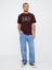 Erkek Bordo Gap Logo T-Shirt 4