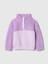 Kız Bebek Lila Gap Logo Geri Dönüştürülmüş Sherpa Sweatshirt 1