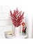 Yapay Çiçek Kokina Uzun Dal 63 cm Yılbaşı Çiçeği Red Berry 3