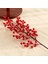 Yapay Çiçek Kokina Uzun Dal 63 cm Yılbaşı Çiçeği Red Berry 5