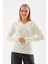 Regular Fit V Yaka Ajurlu Kazak Kadın Kazak 24K0186K1 4