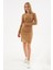 Standart Fit Polo Yaka Fitilli Mini Elbise Bayan Elbise 24K0275K1 4