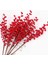 3 Adet Yapay Çiçek Kokina Uzun Dal 63 cm Yılbaşı Çiçeği Red Berry 2