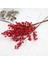 3 Adet Yapay Çiçek Kokina Uzun Dal 63 cm Yılbaşı Çiçeği Red Berry 3