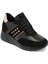 Siyah Hakiki Deri Kadın Sneaker - K24S1AY67721-A23 1