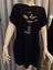 Kelebek Baskılı Crew Neck Elbise, Bahar ve Yaz Için Rahat Kısa Kollu Bol Kesim Elbise, Kadın Giyim 3