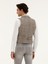 Erkek Bej Slim Fit Yün Karışımlı Dokuma Yelek 50279416-VR011 5