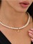 14 K Gold Kaplama 925 Ayar Gümüş Altın Choker Doğal Inci Kolye 3