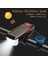 LED Solar Güneş Enerjili Kornalı Powerbankli Su Geçirmez USB Şarjlı Bisiklet Farı 3 Modlu (Mavi) 5