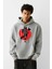 Baskılı Kapşonlu 3 Iplik Sweatshirt FM1.113GÖ 1