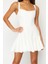 Kadın Mini Boy Fitted Bridal A-Kesim Astarlı Korse Detaylı Biyeli Dokuma Kısa Abiye Gece Elbise 2