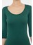 Kadın Moda Maxi Boy Havuz Yaka Slim Fitted Vücuda Oturan Uzun Kollu Bisiklet Yaka Esnek Örme Elbise 4