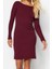 Kadın Moda Mini Boy Bisiklet Yaka Slim Fitilli Sırt Detaylı Fitted Vücuda Oturan Esnek Örme Elbise 4
