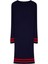 Moda Stil Fitted Bisiklet Yaka Mini Boy Büyük Beden Fitilli Triko Büyük Beden Elbise 3