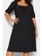 Moda Stil Relaxed Kalp Yaka Midi Boy Büyük Beden Örme Elbise 4