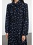 Moda Stil Regular Bebe Yaka Uzun Tesettür Çiçekli Dokuma Gömlek Elbise 2
