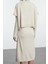 Moda Stil Oversize Dik Yaka Midi Boy Triko Süper Geniş Kalıp Süveterli Elbise 5
