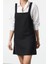 Moda Stil Regular Kare Yaka Mini Boy Balıksırtı Jile Dokuma Elbise 3