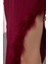 Moda Stil Fitted Straplez Midi Boy Vücuda Oturan Otrişli Dokuma Elbise 2