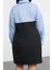 Moda Fitted Gömlek Yaka Mini Boy Büyük Beden Siyah Bodycone Straplez Dokuma Gömlek Elbise 5